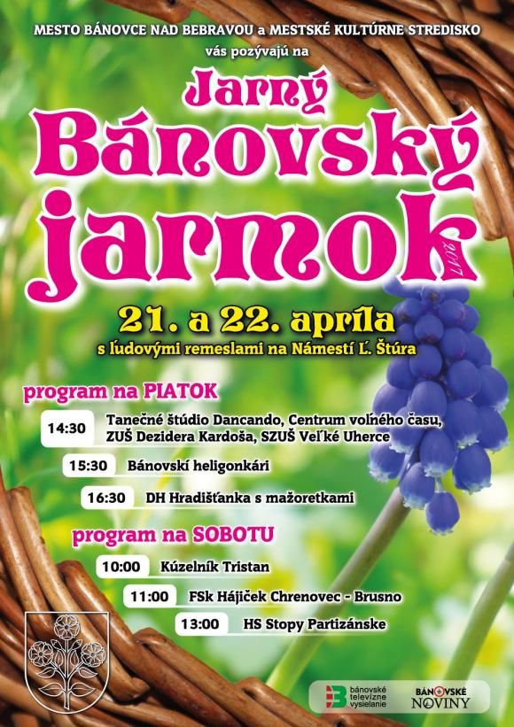 Jarný bánovský jarmok - 21. a 22. 4. 2017 Jarný bánovský jarmok - 21. a 22. 4. 2017