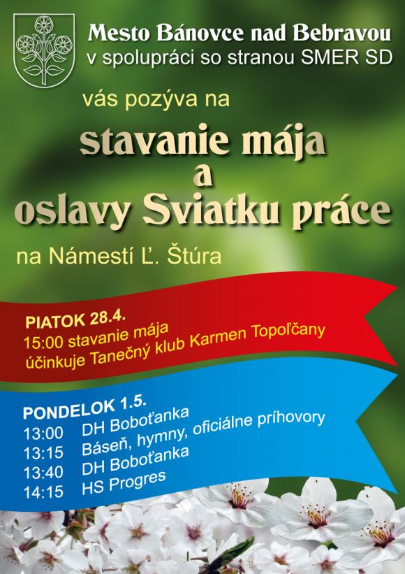 Stavanie mája a oslavy Sviatku práce 2017 Stavanie mája a oslavy Sviatku práce 2017