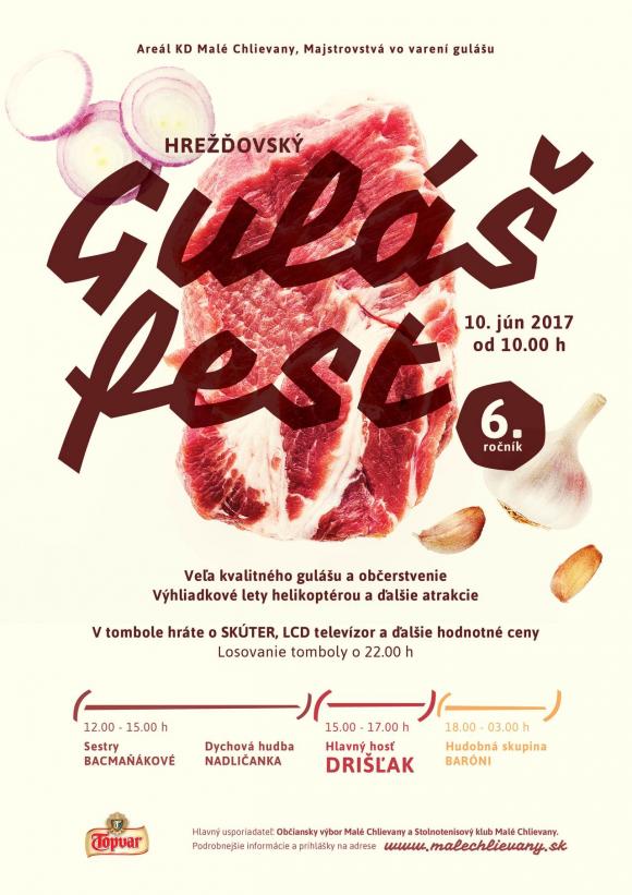 HREŽĎOVSKÝ GULÁŠ FEST - 10. 6. 2017 HREŽĎOVSKÝ GULÁŠ FEST - 10. 6. 2017