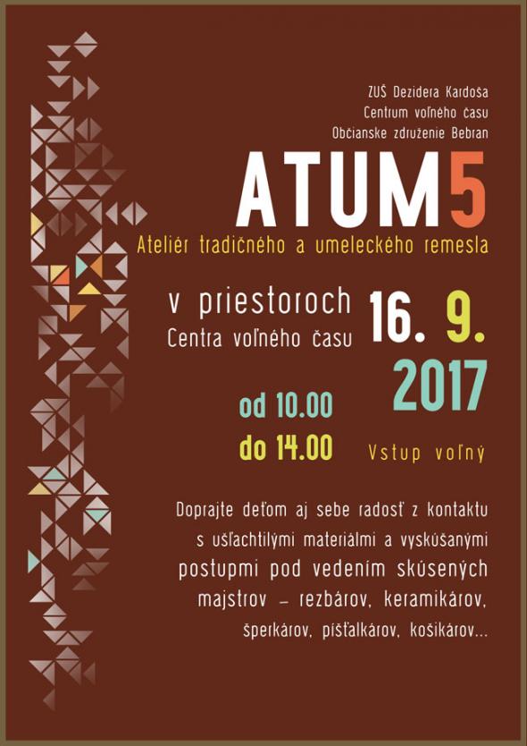 ATUM5 – CVČ – 16. 9. 2017 ATUM5 – CVČ – 16. 9. 2017