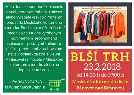 Blší trh - 23.2.2018 Blší trh - 23.2.2018