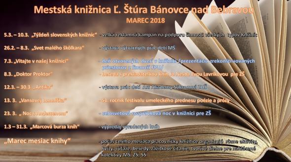 Mestská knižnica Ľ. Štúra - MAREC 2018 Mestská knižnica Ľ. Štúra - MAREC 2018