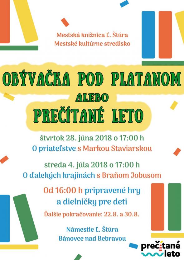 Obývačka pod platanom alebo Prečítané leto Obývačka pod platanom alebo Prečítané leto