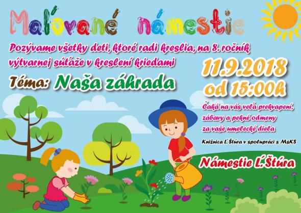 Maľované námestie – 11. 9. 2018 Maľované námestie – 11. 9. 2018