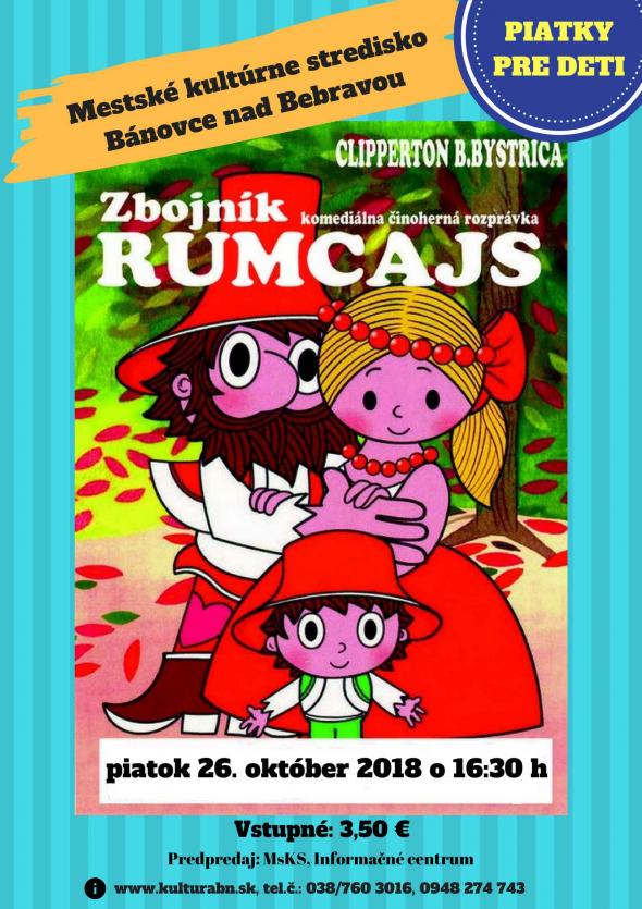 Piatky pre deti: Zbojník Rumcajs - 26. 10. 2018 Piatky pre deti: Zbojník Rumcajs - 26. 10. 2018