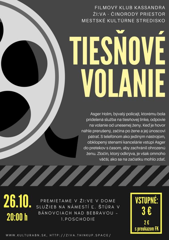 FK Kassandra: Tiesňové volanie - 26. 10. 2018 FK Kassandra: Tiesňové volanie - 26. 10. 2018