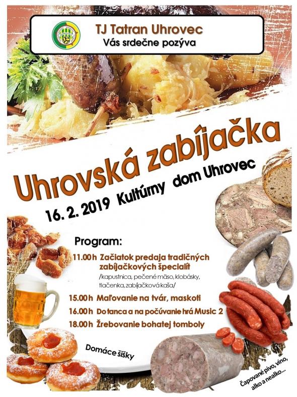Uhrovská zabíjačka – 16. 2. 2019 Uhrovská zabíjačka – 16. 2. 2019