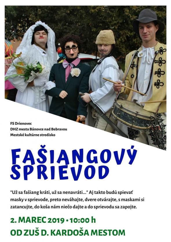 Fašiangový sprievod mestom - 2. 3. 2019 Fašiangový sprievod mestom - 2. 3. 2019