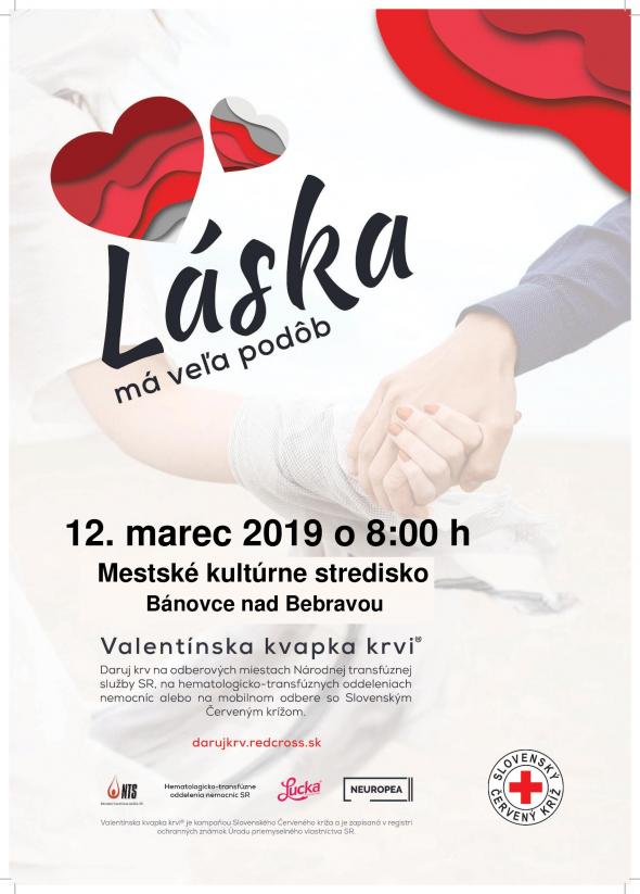 Valentínska kvapka krvi 12. 3. 2019 Valentínska kvapka krvi 12. 3. 2019