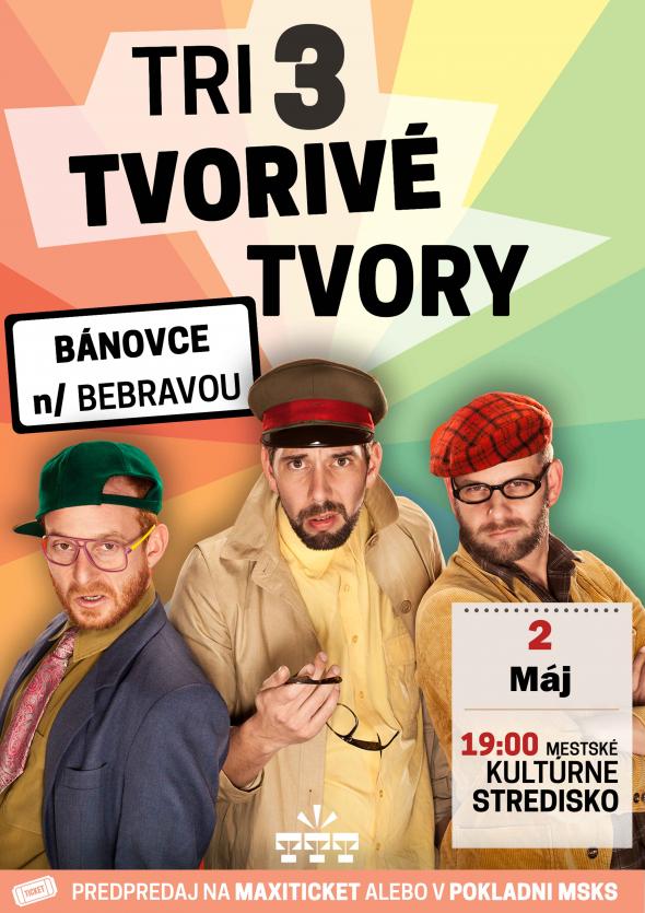 Tri tvorivé tvory – 2. 5. 2019 Tri tvorivé tvory – 2. 5. 2019