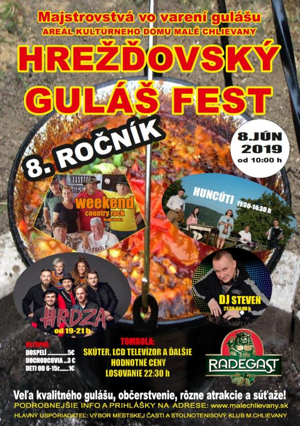 HREŽĎOVSKÝ GULÁŠ FEST - 8. 6. 2019 HREŽĎOVSKÝ GULÁŠ FEST - 8. 6. 2019