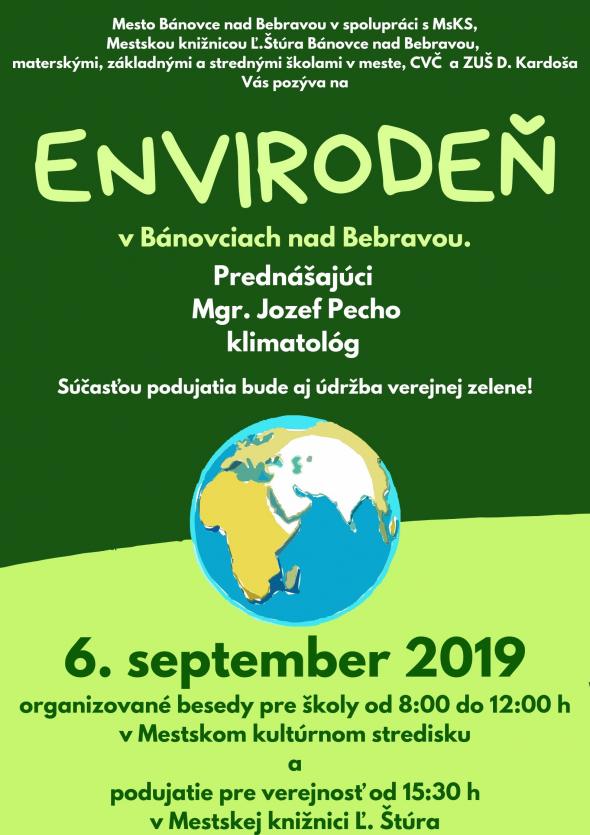 Envirodeň – 6. 9. 2019 Envirodeň – 6. 9. 2019