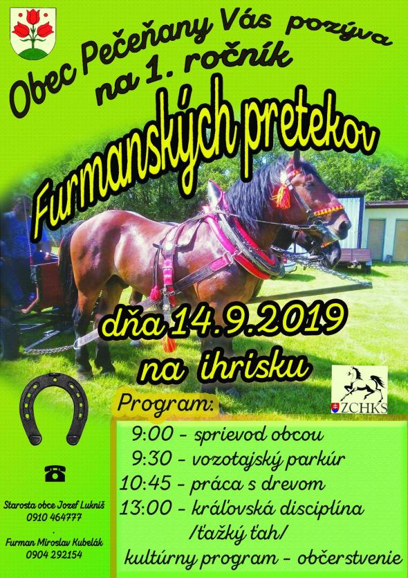 Furmanské preteky v Pečeňanoch 14. 9. 2019 Furmanské preteky v Pečeňanoch 14. 9. 2019